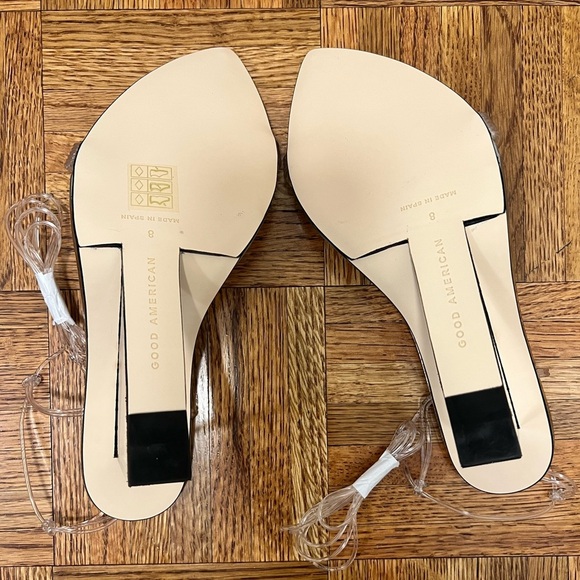 NIB Good American Cinder-F*cking Ella Clear Wedges - Picture 13 of 14